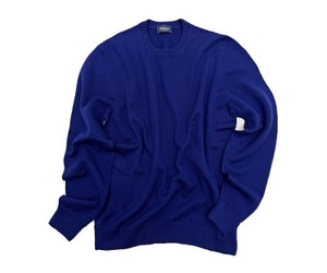Drumohr - Blue Merino Wool Crewneck Knit